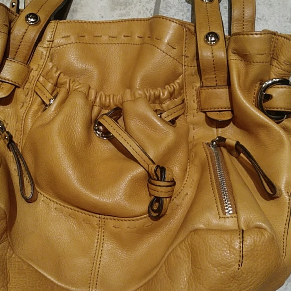 B.Makowsky Cognac/Tan Leather Bag